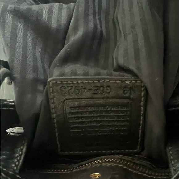 Coach Sonoma Black Pebbled Leather Drawstring Bag-Vintage - Picture 10 of 10